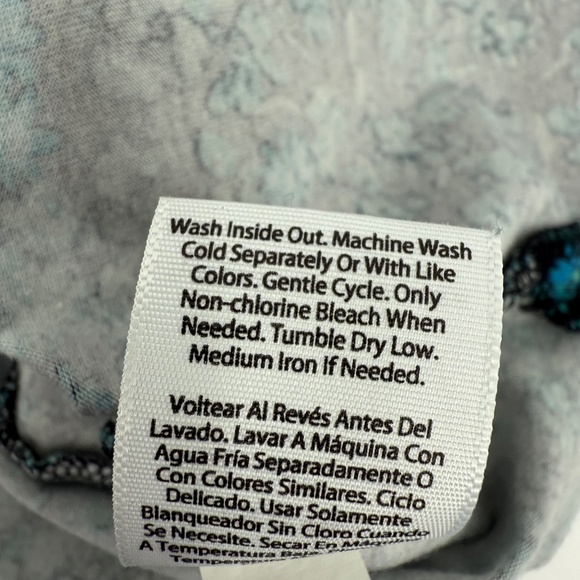 Terra Sky Dress Women 0X Blue Floral Short Sleeve T Shirt V Neck Comfy Pockets - Picture 8 of 11